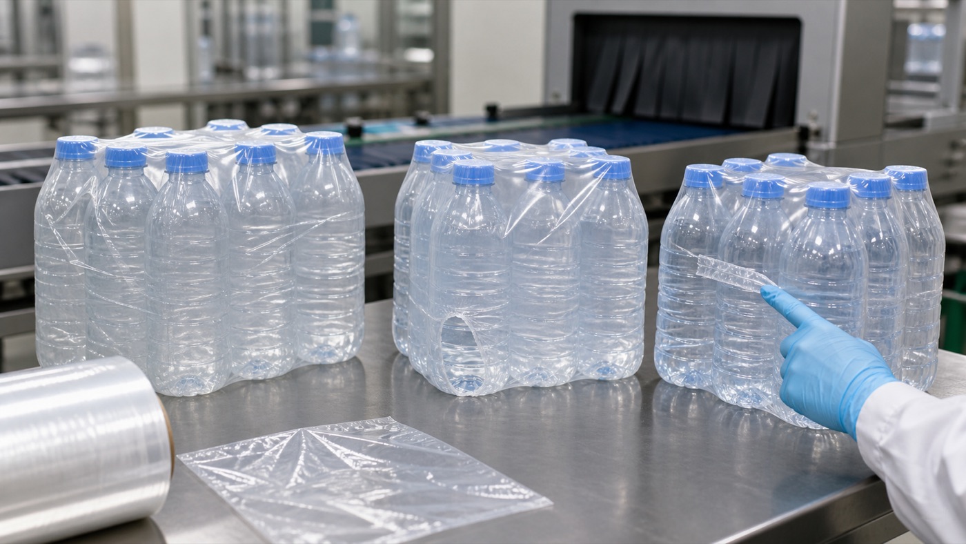 PE shrink film problems including wrinkles, tearing and poor sealing